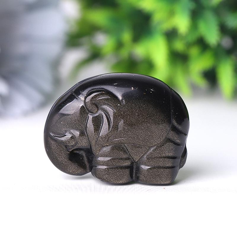 1.5" Elephant Crystal Carvings Crystal wholesale suppliers