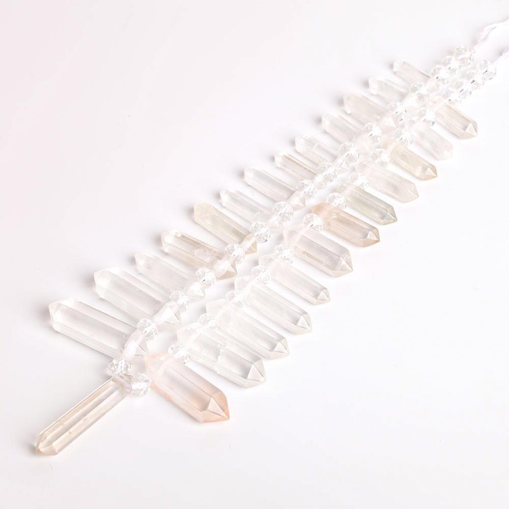 Clear Quartz Crystal Point Chain String for DIY Crystal wholesale suppliers