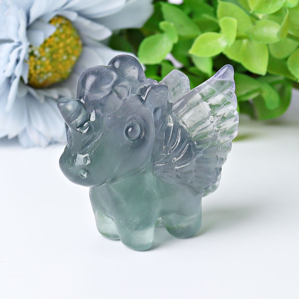 2" Fluorite Unicorn Crystal Carvings Crystal wholesale suppliers