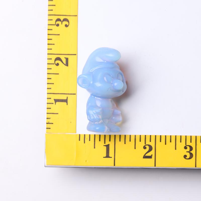 2" Blue Opalite Smurfs Crystal Carvings Crystal wholesale suppliers