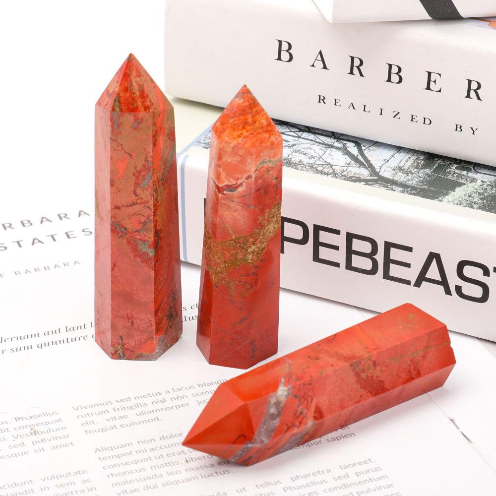 Set of 3 Red Jasper Points Crystal wholesale suppliers