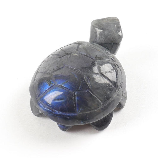 Labradorite Rainbow Turtle Crystal Carving Luck Fortune Healing Statue Crystal wholesale suppliers