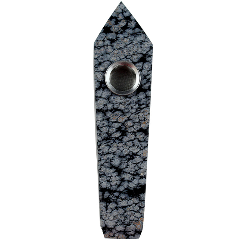 Snowflake obsidian Smoking Pipe wholesale support mixed customization