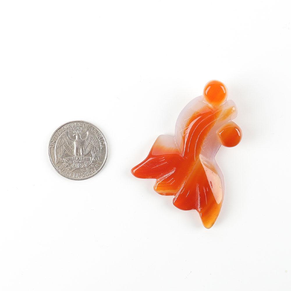 Carnelian Goldfish Pendant Crystal wholesale suppliers