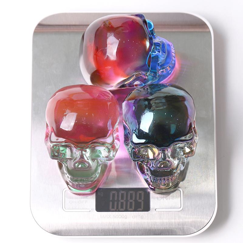 3" Aura Glass Skull Crystal Carvings Crystal wholesale suppliers