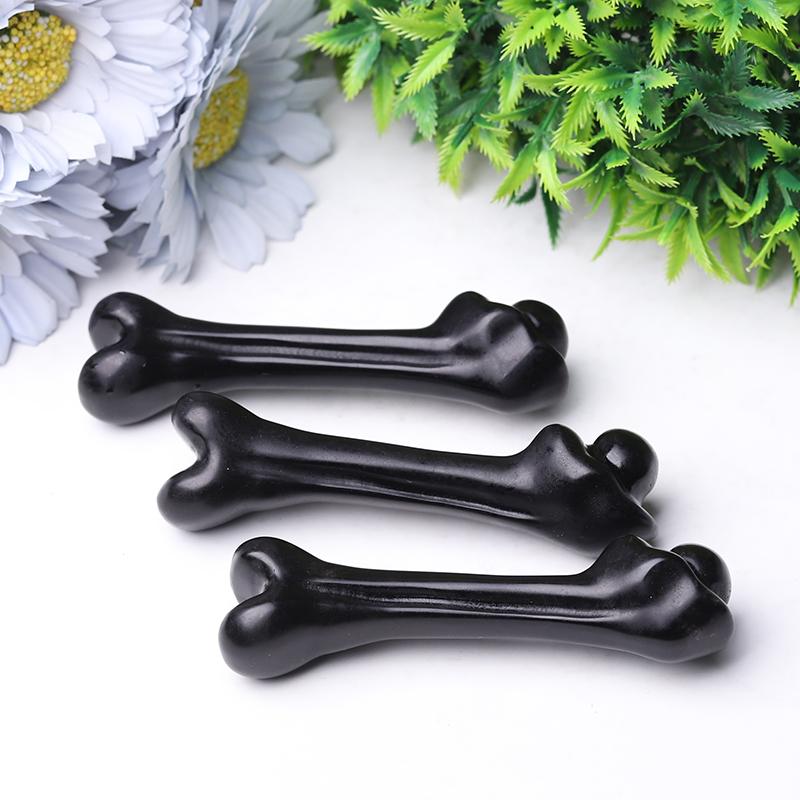 4" Black Obsidian Bone Crystal Carvings Crystal wholesale suppliers