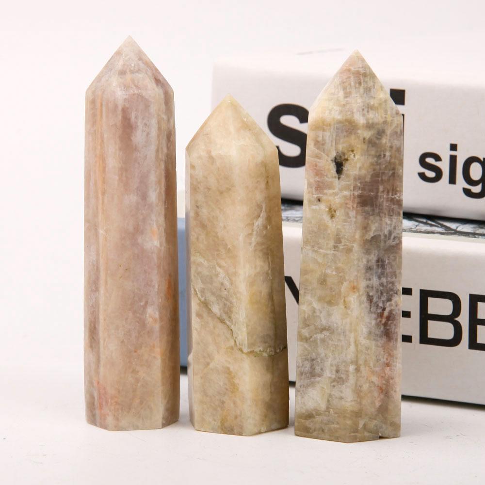 Set of 3 Black Moonstone Points Crystal wholesale suppliers