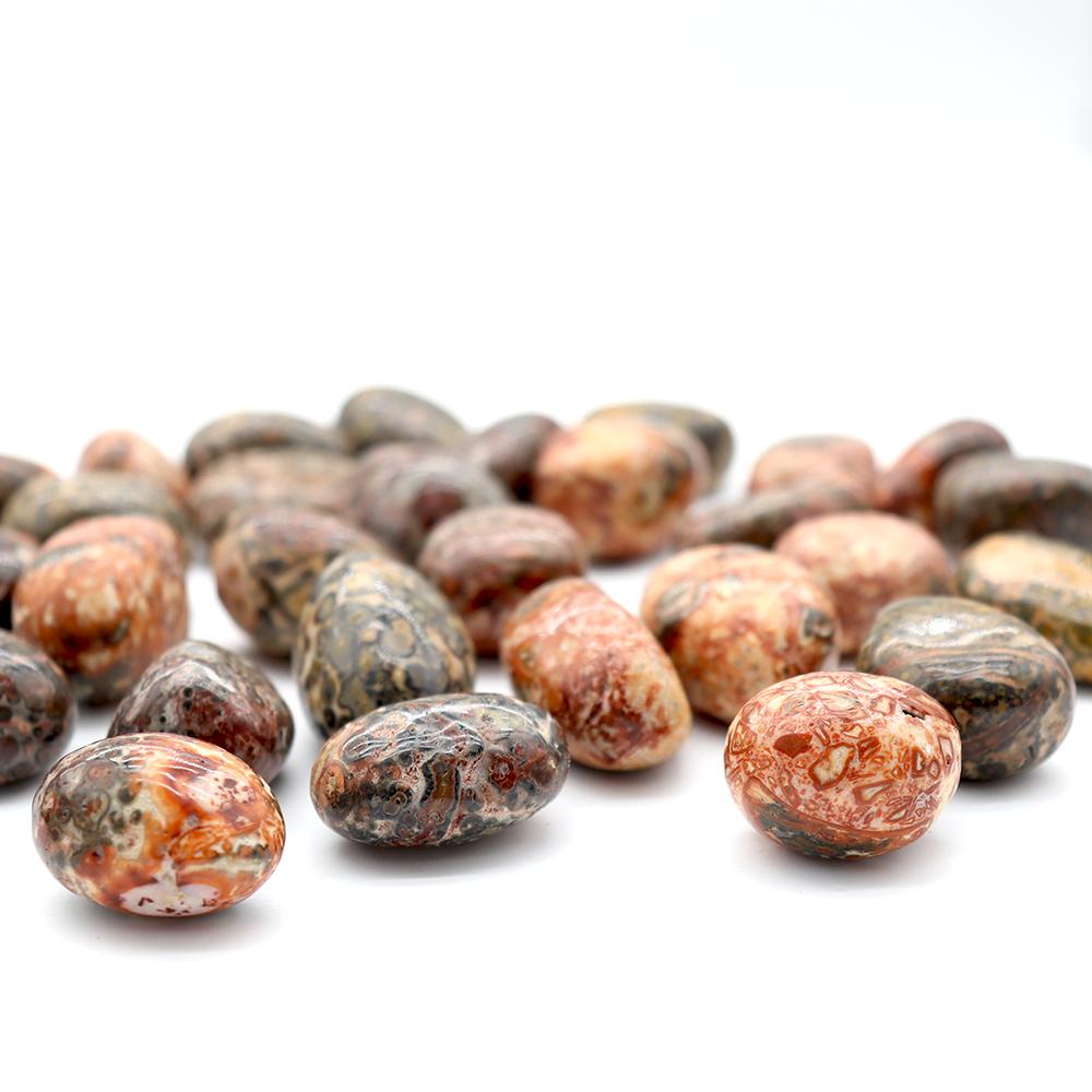 0.1kg High Quality Leopard Skin Jasper Tumble Stone  Crystal wholesale suppliers