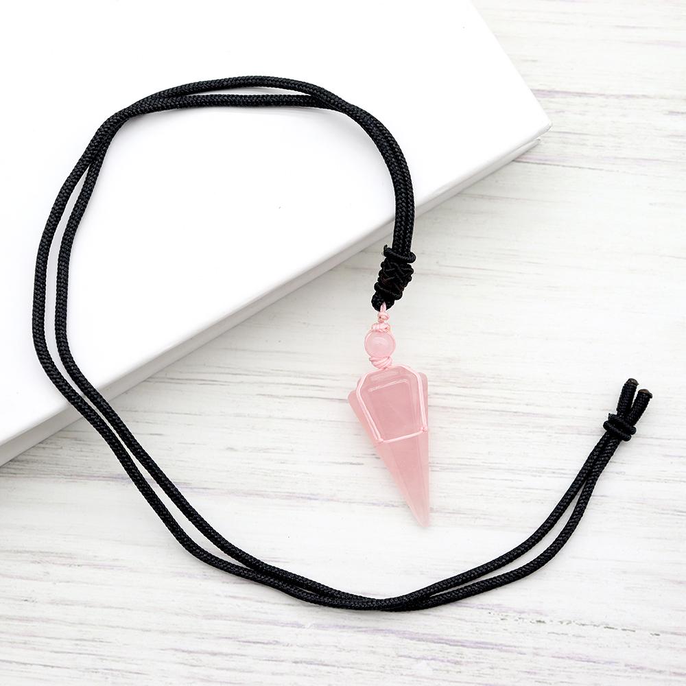 Arrow Shaped Obsidian Quartz Crystal Stone Necklace Crystal wholesale suppliers