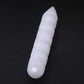 6" Spiral White Selenite Wand