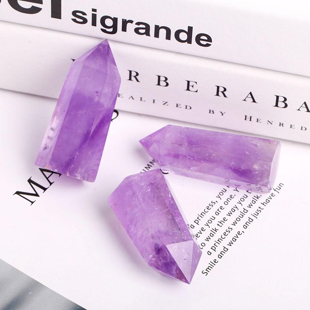 Set of 3 Amethyst Crystal Points Crystal wholesale suppliers