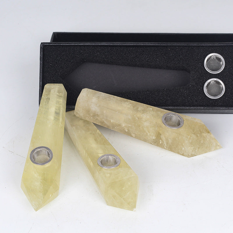 Citrine Smoking Pipe wholesale support mixed customization