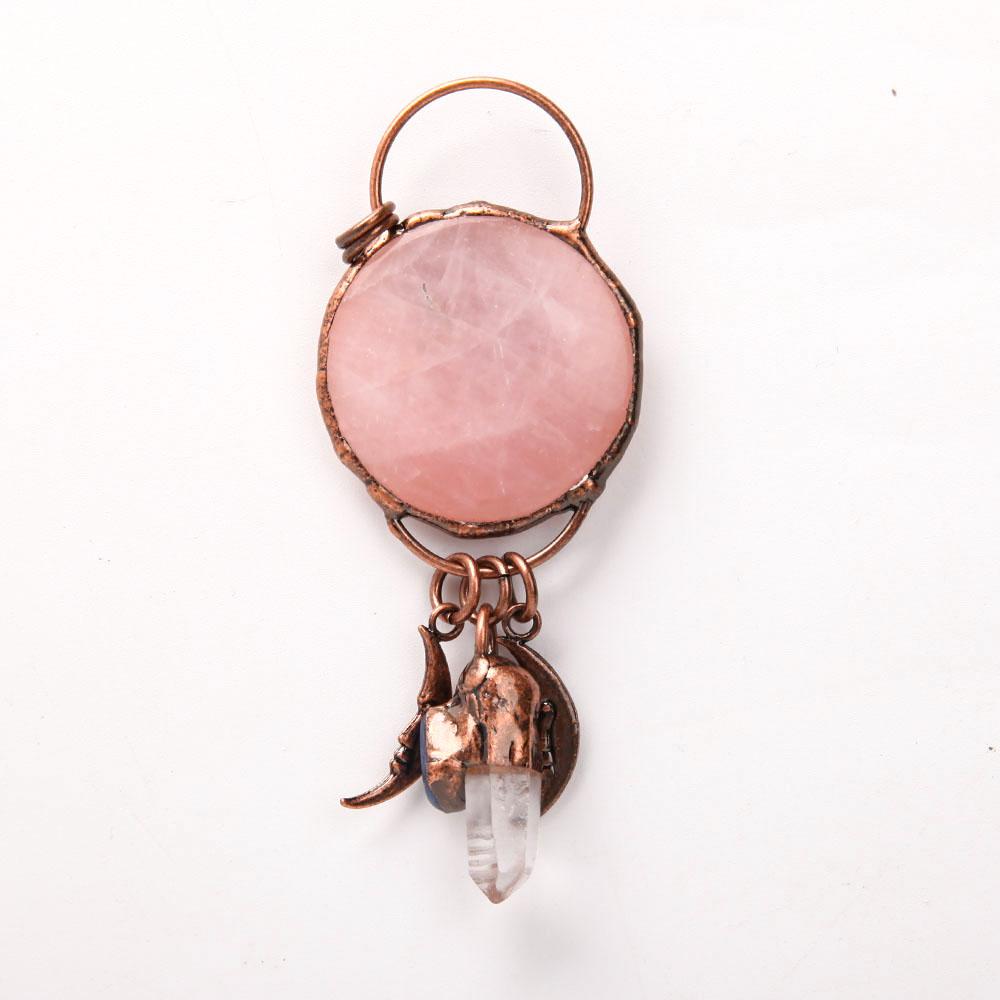 Rose Quartz Clear Quartz Kyanite Pendant Crystal wholesale suppliers