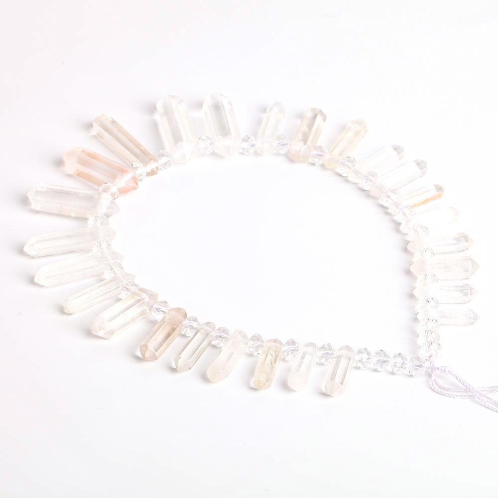 Clear Quartz Crystal Point Chain String for DIY Crystal wholesale suppliers