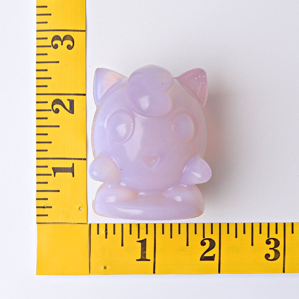 2.2" Pink Opalite Jiggly Puff Crystal Carvings Crystal wholesale suppliers