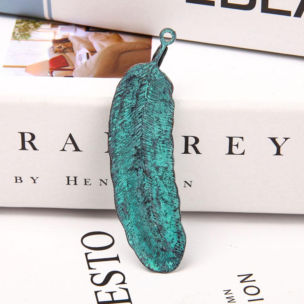 Metal Feather Shape Pendant with Kyanite Crystal wholesale suppliers