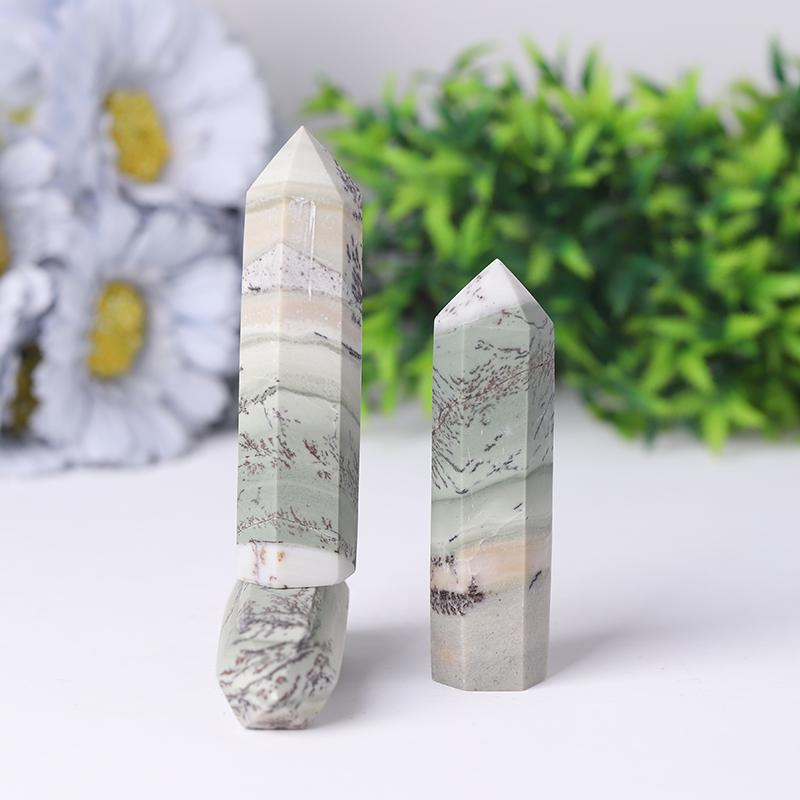 Natural Picture Jasper Point Crystal wholesale suppliers