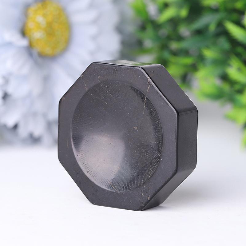 2" Shungite Sphere Holder-Octagon