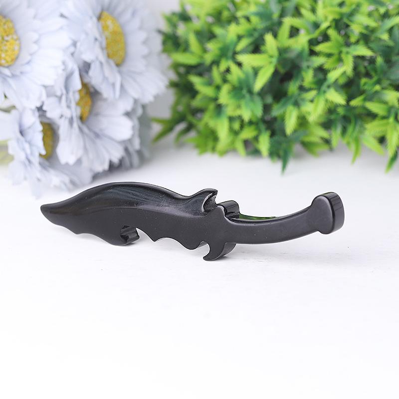 6" Hot Sale Black Obsidian Knife Carving Crystal wholesale suppliers