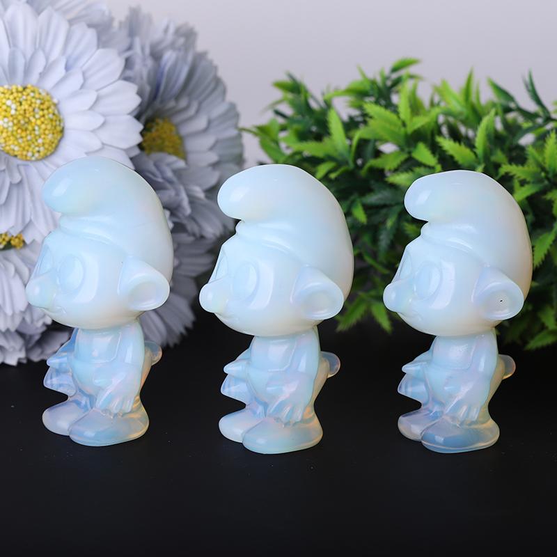 2.8" Opalite Smurfs Crystal Carvings Crystal wholesale suppliers