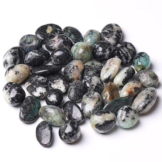 0.1kg 20mm-30mm Moss Agate Tumbles Crystal wholesale suppliers