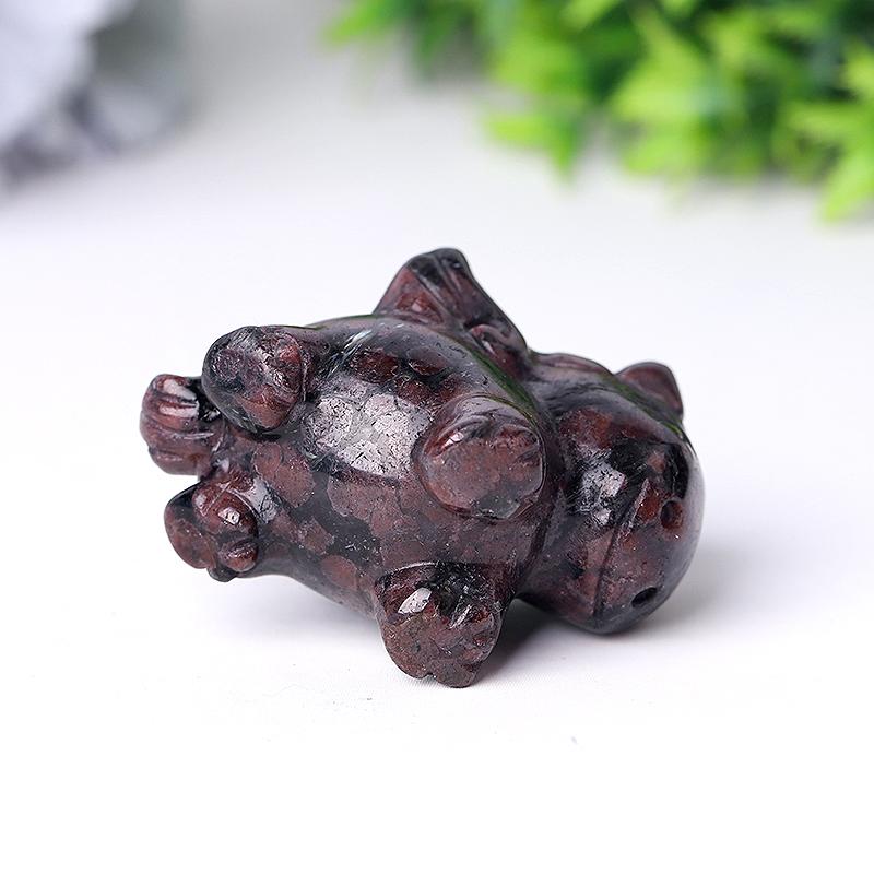 Natural Garnet Unicorn Hand Carving for Collection Crystal wholesale suppliers