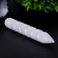 6" Spiral White Selenite Wand