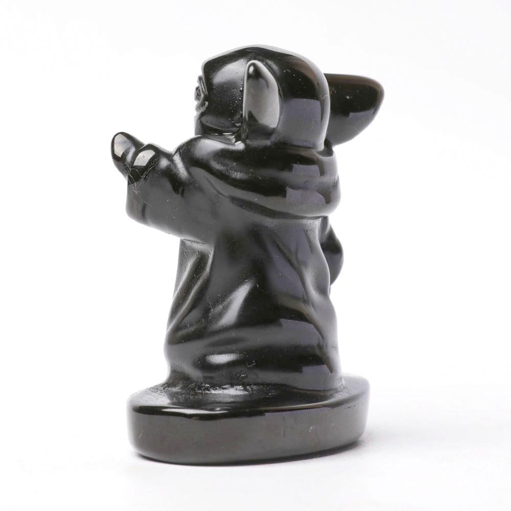 Black Obsidian Master Yoda Crystal Carvings Crystal wholesale suppliers