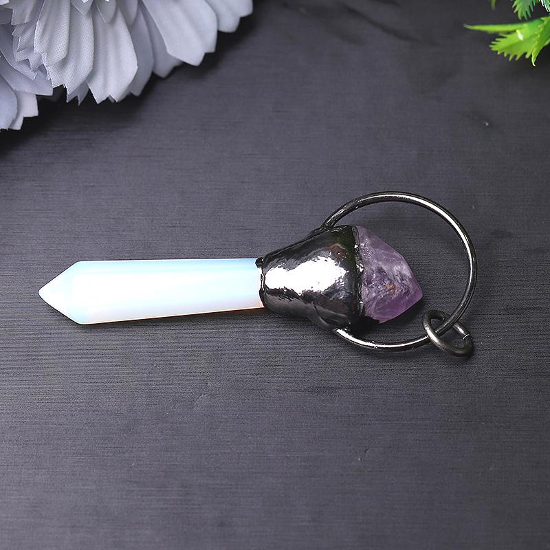 2.5" Opalite with Amethsyt Pendant for Jewelry DIY Crystal wholesale suppliers