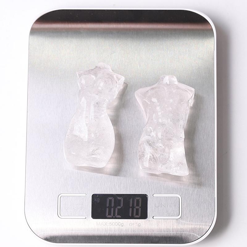 3" Clear Quartz Woman Man Model Body Crystal Carvings Crystal wholesale suppliers