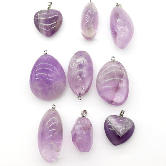 Gemstone Healing Crystal Amethyst Pendant 1pc Crystal wholesale suppliers