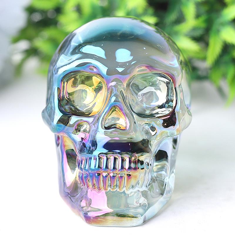 3" Aura Glass Skull Crystal Carvings Crystal wholesale suppliers