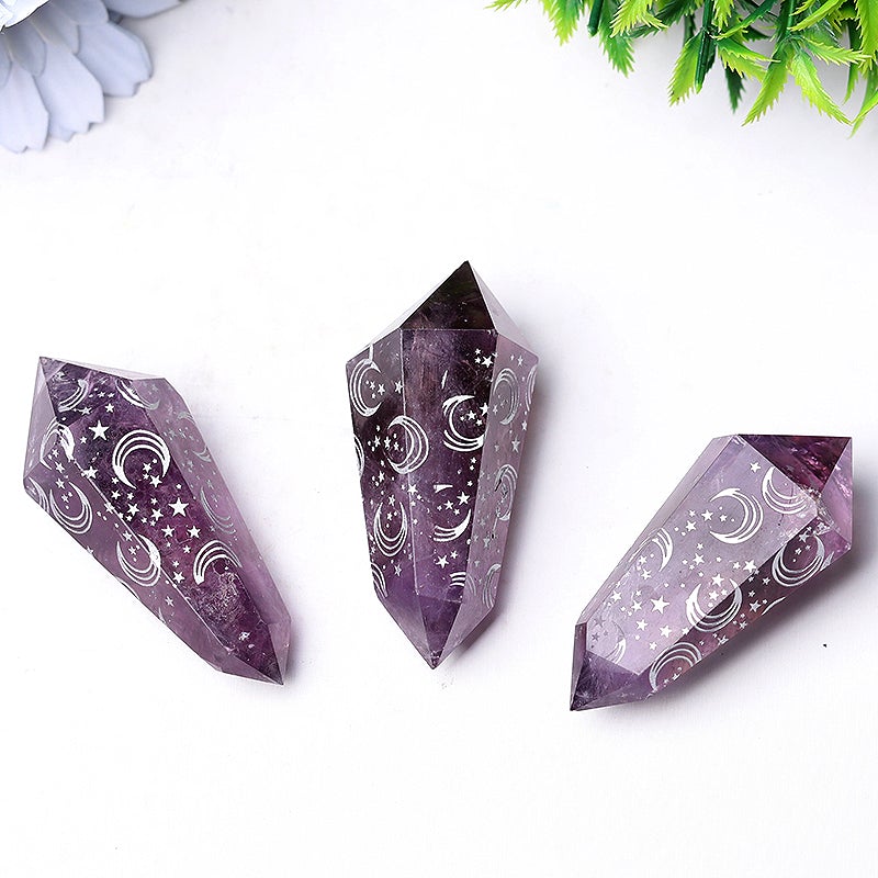 2.5" Amethyst Double Terminated Point Crystal wholesale suppliers