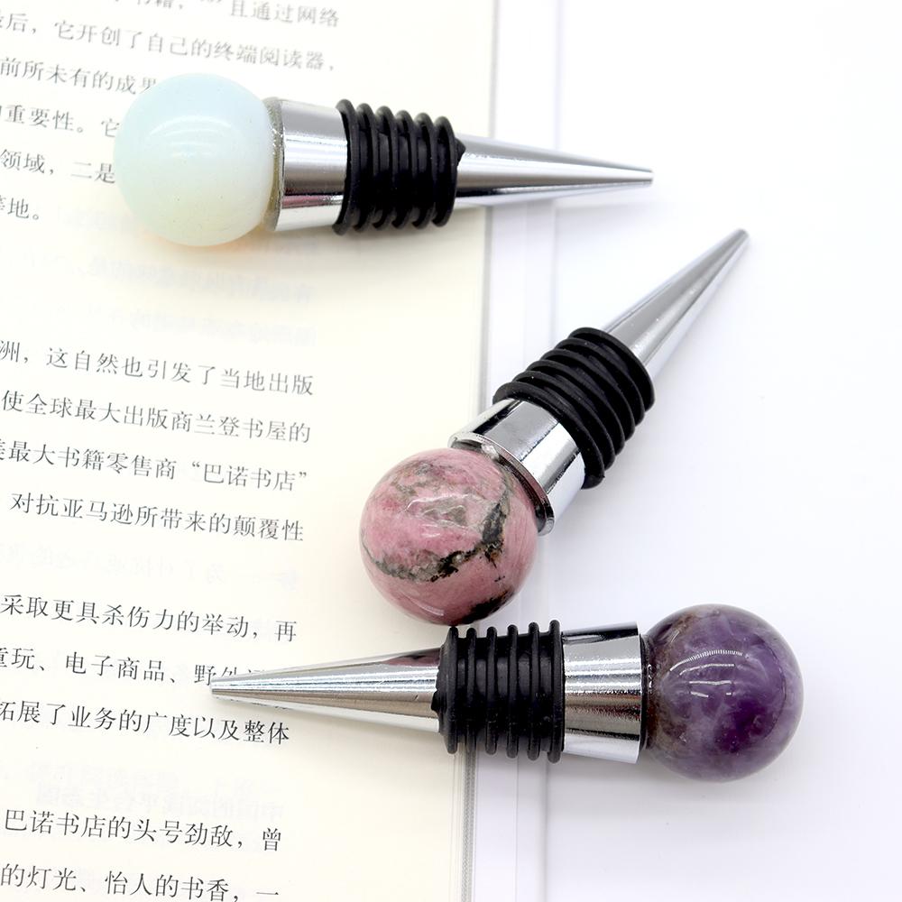 Crystal Carvings Gemstone Wine Stoppers Crystal wholesale suppliers