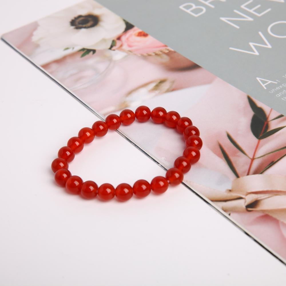 8mm Red Chalcedony Crystal Bracelet Crystal wholesale suppliers