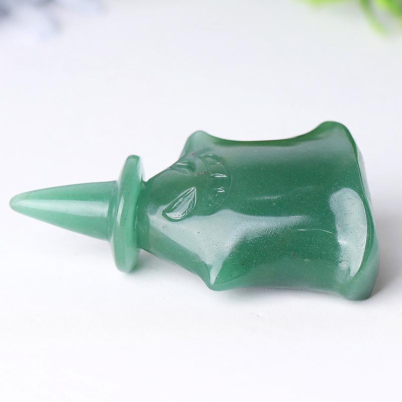 2.7" Green Aventurine Devil Ghost Crystal Carvings for Halloween Crystal wholesale suppliers