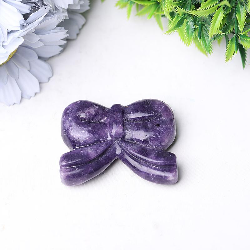 2.3" Bow-knot Crystal Carvings for Christmas Crystal wholesale suppliers