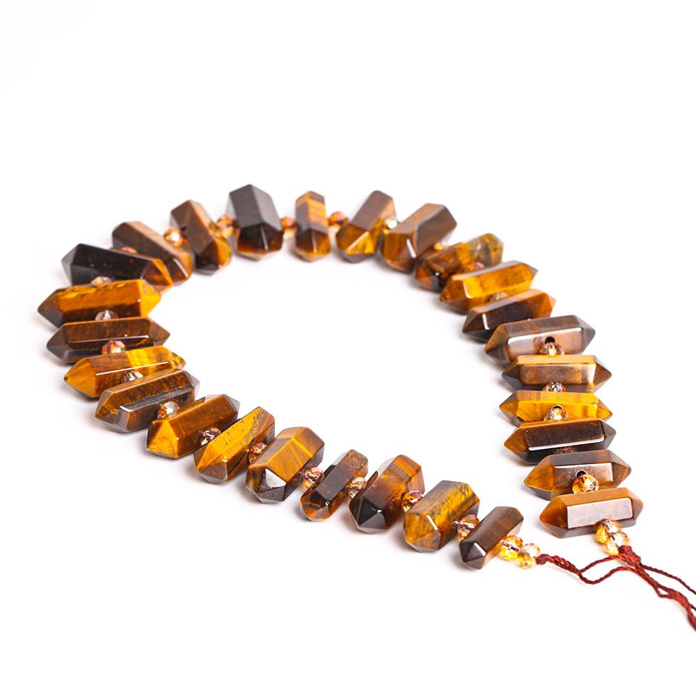 Tiger Eye Crystal Poit Chain String for DIY Crystal wholesale suppliers