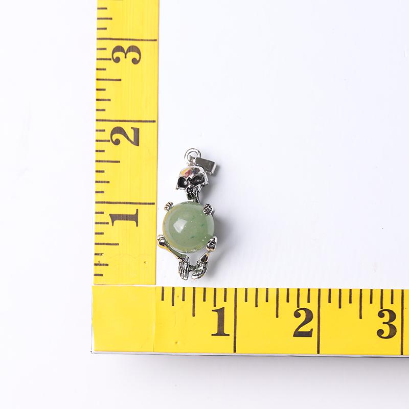 Wholesale Silver Skeleton Wrapped Round Ball Crystal Pendant Crystal wholesale suppliers