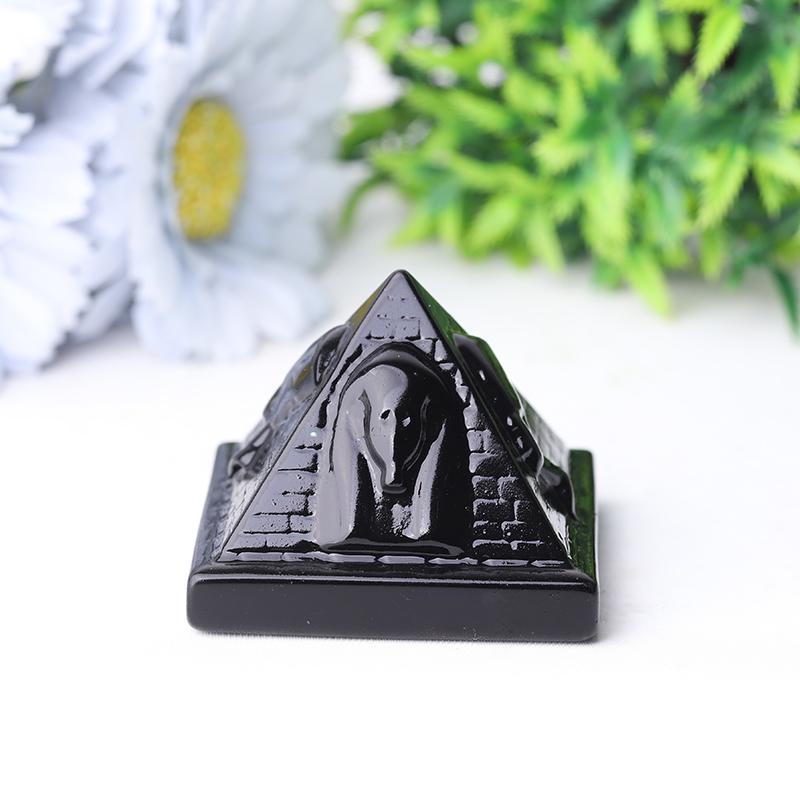 2.2" Pyramid with Pharaoh Crystal Carvings Crystal wholesale suppliers