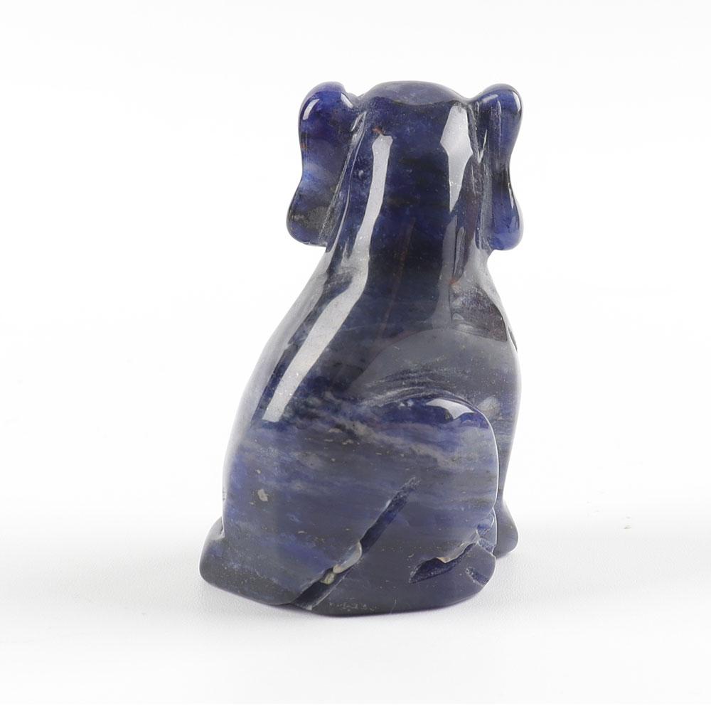 2" Sodalite Dog Figurine Crystal Carvings Crystal wholesale suppliers