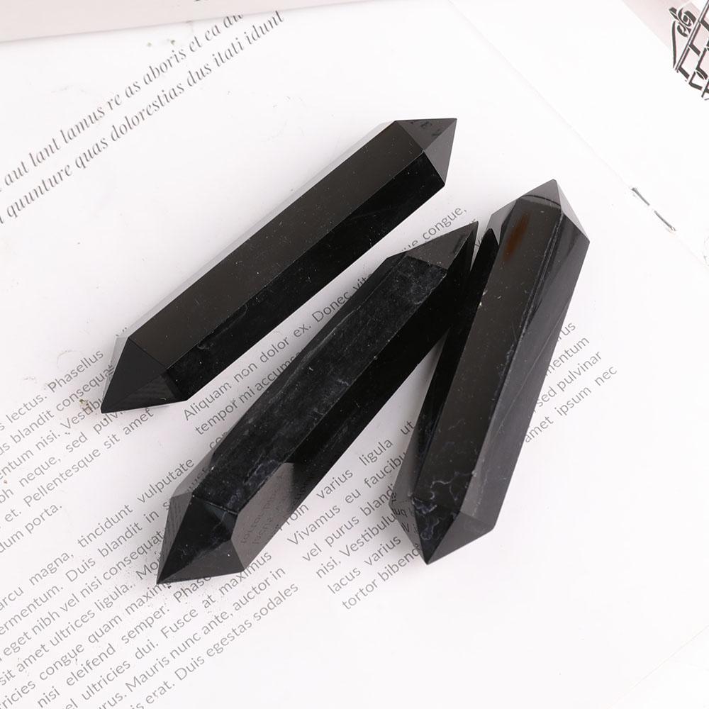 Black Obsidian Double Terminated Points Crystal wholesale suppliers