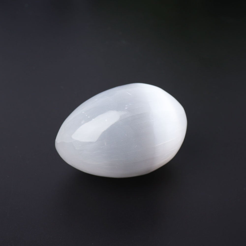 2.5" Selenite Egg Palm Stone Crystal wholesale suppliers