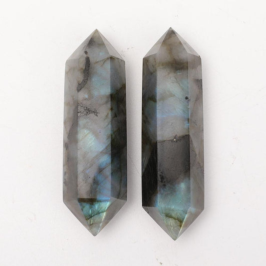 Set of 2 Labradorite Double Terminated Points Crystal wholesale suppliers