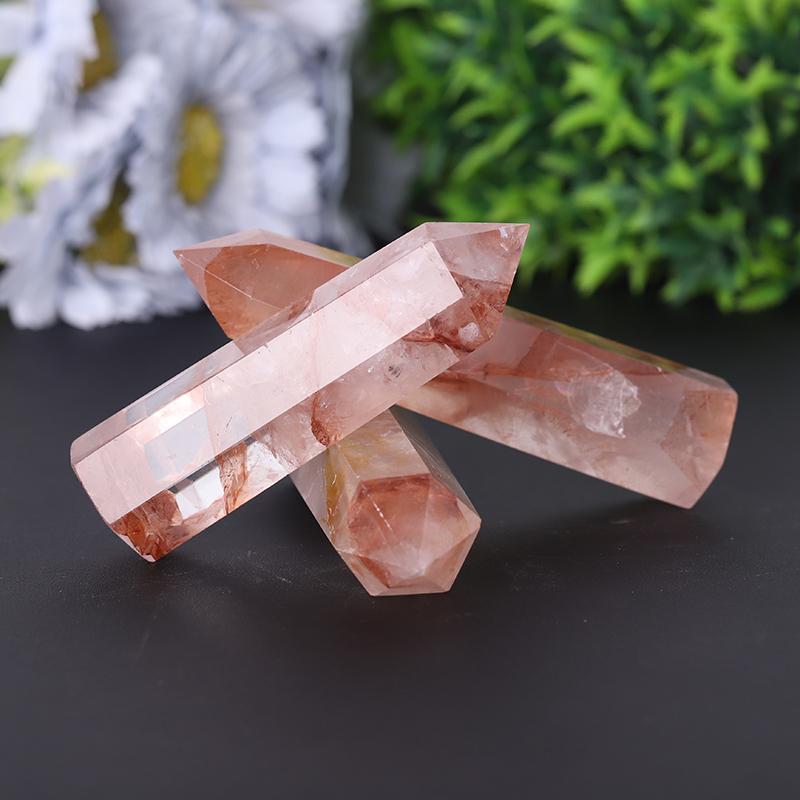 Wholesale Natural High Quality Fire Quartz Crystal Point Healing Crystal Tower