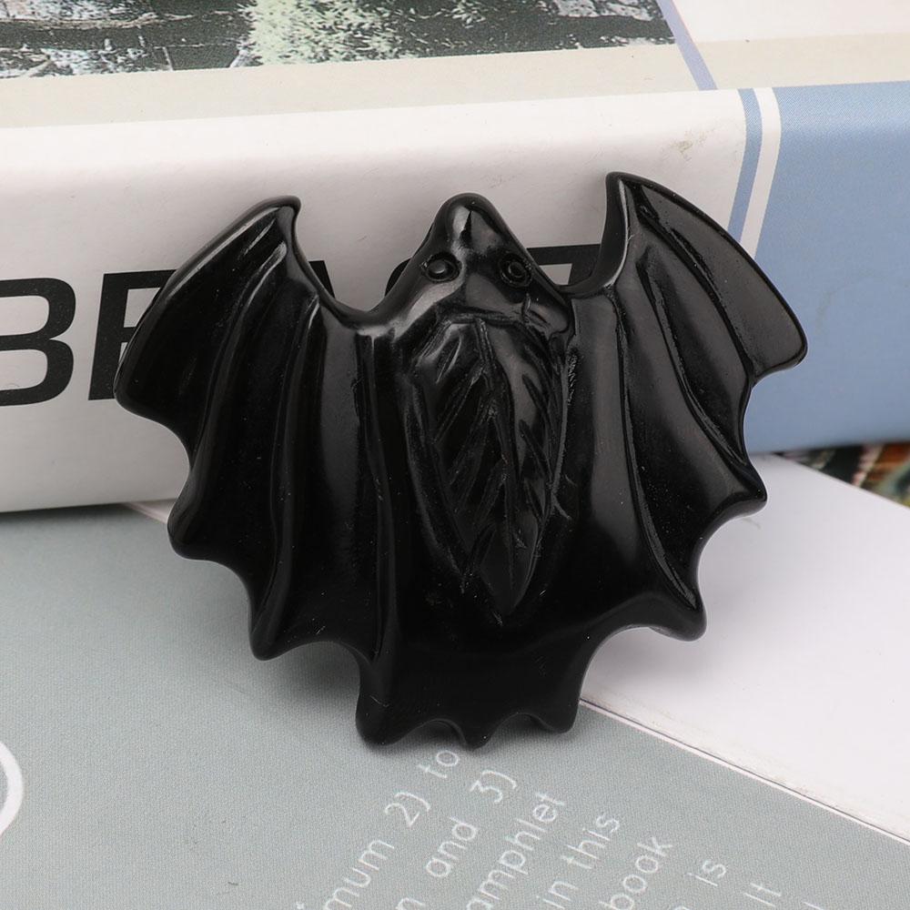 DISCOUNT Black Obsidian Bat Carvings