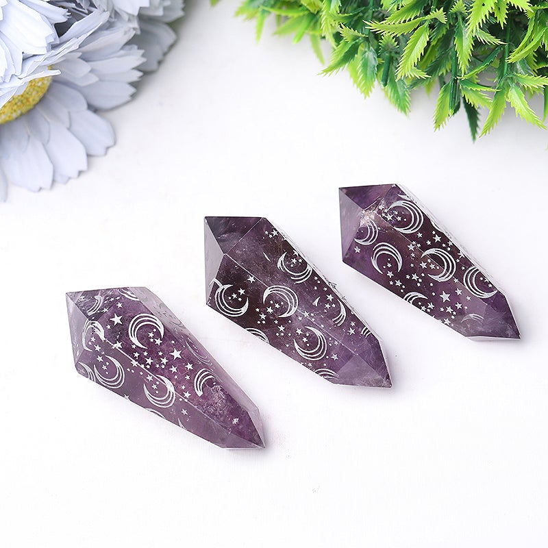 2.5" Amethyst Double Terminated Point Crystal wholesale suppliers