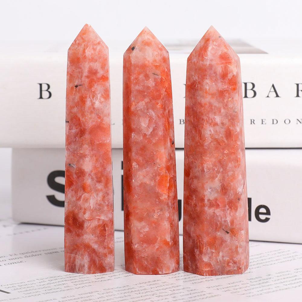 Set of 3 Gold Strawberry Quartz Points Crystal wholesale suppliers