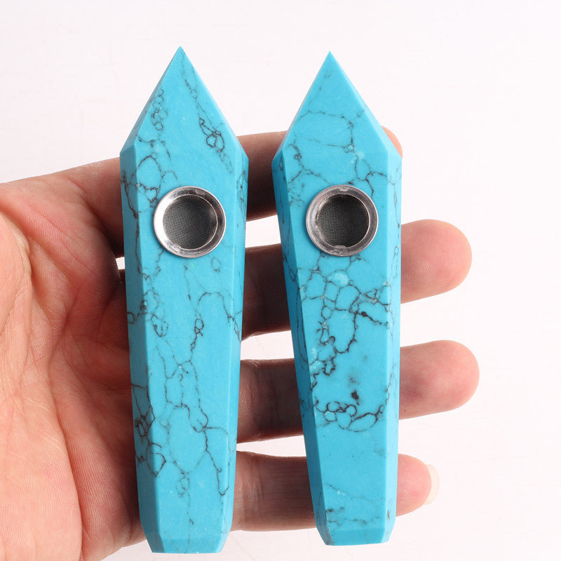 Blue turquoise Smoking Pipe wholesale support mixed customization