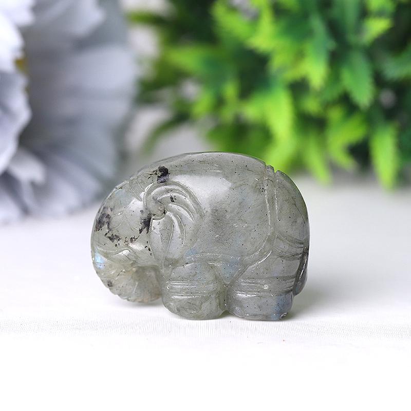 1.5" Elephant Crystal Carvings Crystal wholesale suppliers